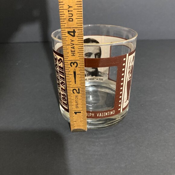 Vintage Roaring Twenties Silent Movie Low Ball Cocktail Glasses Set Of 4 - 10 Oz - Picture 7 of 8